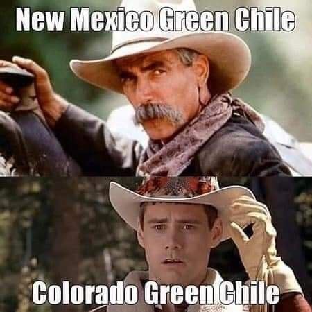 new mexico green chile vs colorado meme